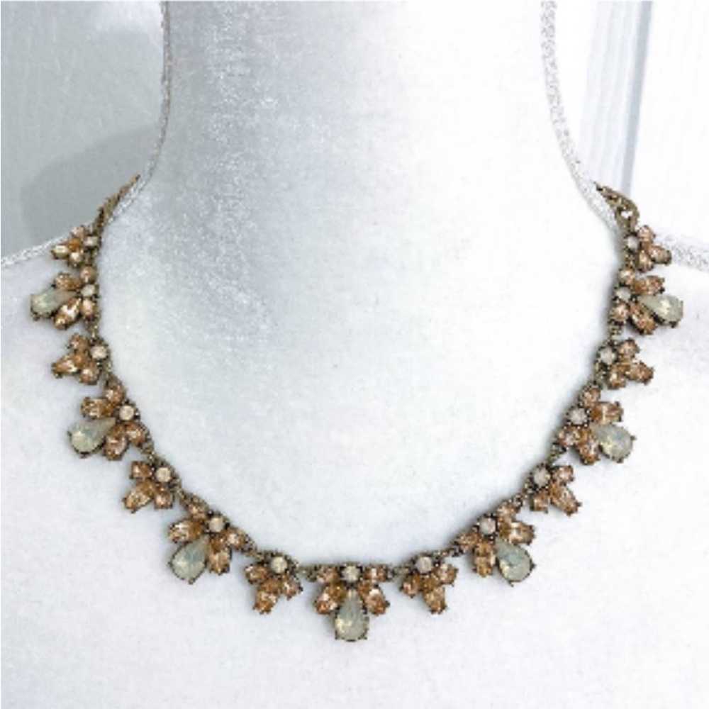 Bronze rhinestone necklace from Nordstrom